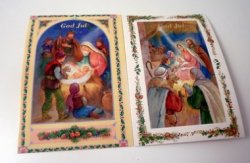 Julkort: Herdarna vid krubban 2 st/fp