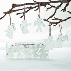 Pynt: Vita trä änglar 5 modeller