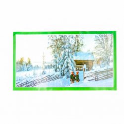 Pappersbonad, vinter , snö, bonad