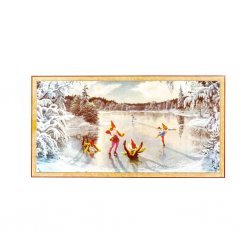 Anders Olsson, pappersbonad, bonad, tomtar på isen,