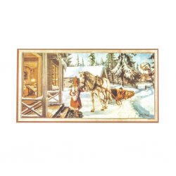 Julbonad: Tomten kommer med vit häst Anders Olsson