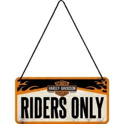 Harley Davidson Riders Only , plåtskylt, skylt, nostalgi