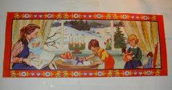 Julbonad: Mor och barn vid fönster Rödström