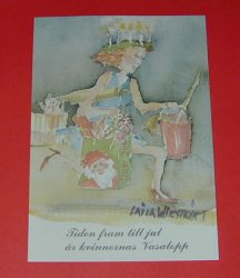 Julkort: Tiden fram till jul... 2 st/fp