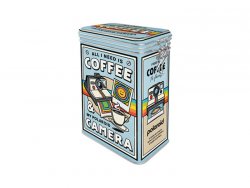 kaffeburk, All I need, bygelburk, plåtburk, nostalgi, retro
