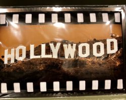 Hollywood, plåtskylt , skylt