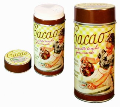 Plåtburk: Cacao ströare, Härlig fransk retro Här igen...