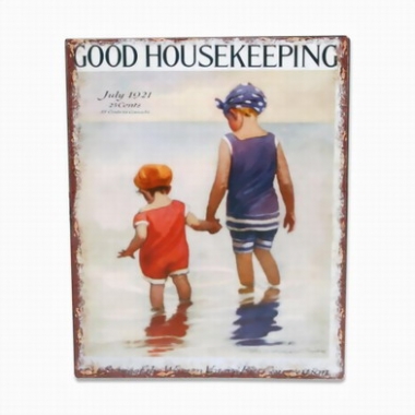 Plåtskylt: Good Housekeeping Juli 1921