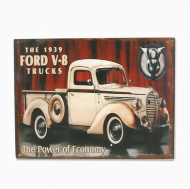 Plåtskylt: Ford V-8