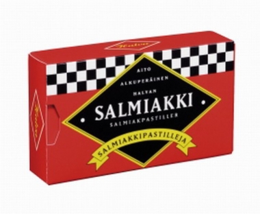Finsk: Salmiakpastiller 34g 4st/fp