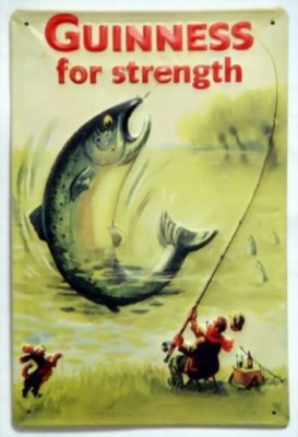 Plåtskylt: Guinness for strength