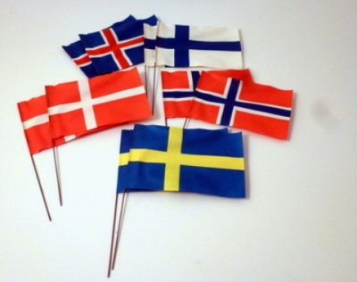 Nordiska Flaggor från 40-talet Stora