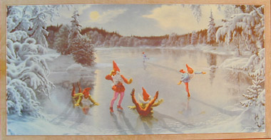 Tomtar på is. Anders Olsson
