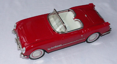 Open Sedan: Röd sportbil 50-talet Mekanisk