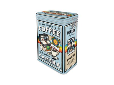 kaffeburk, All I need, bygelburk, plåtburk, nostalgi, retro