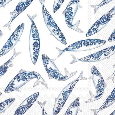 Servetter, fiskservett, fisk, fiskservetter