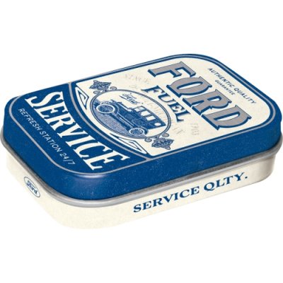 mint. plåtask, ford fuel, nostalgi