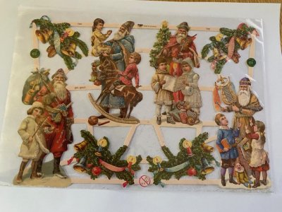 glitter, bokmärke , tomtar