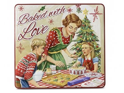plåtburk, kakburk, julbak. jul. nostalgi. retro