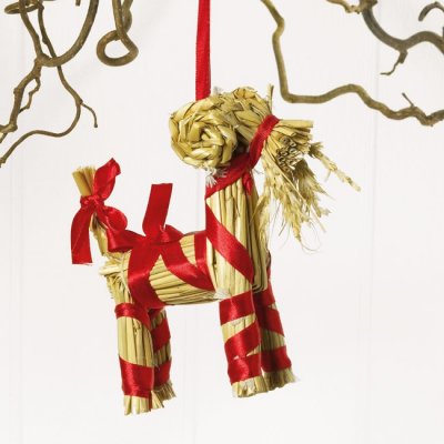 halm. halmbock. julpynt, pynt,