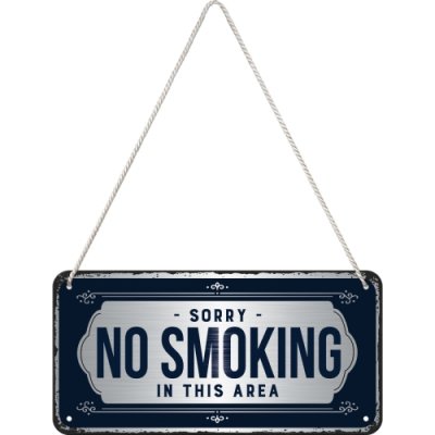 Plåtskylt, no smoking, smoking
